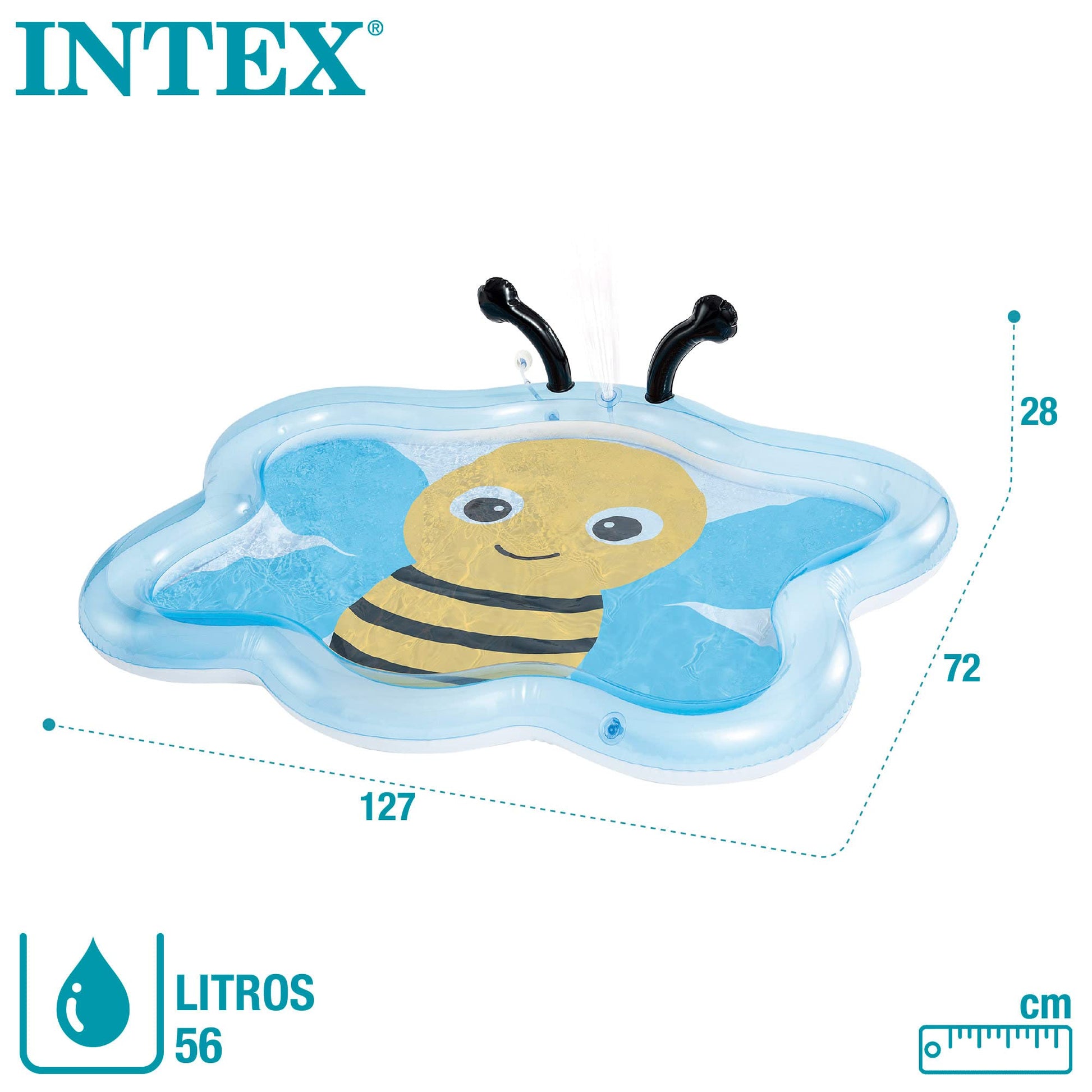 Intex piscinette Fontaine Abeille Multicolore