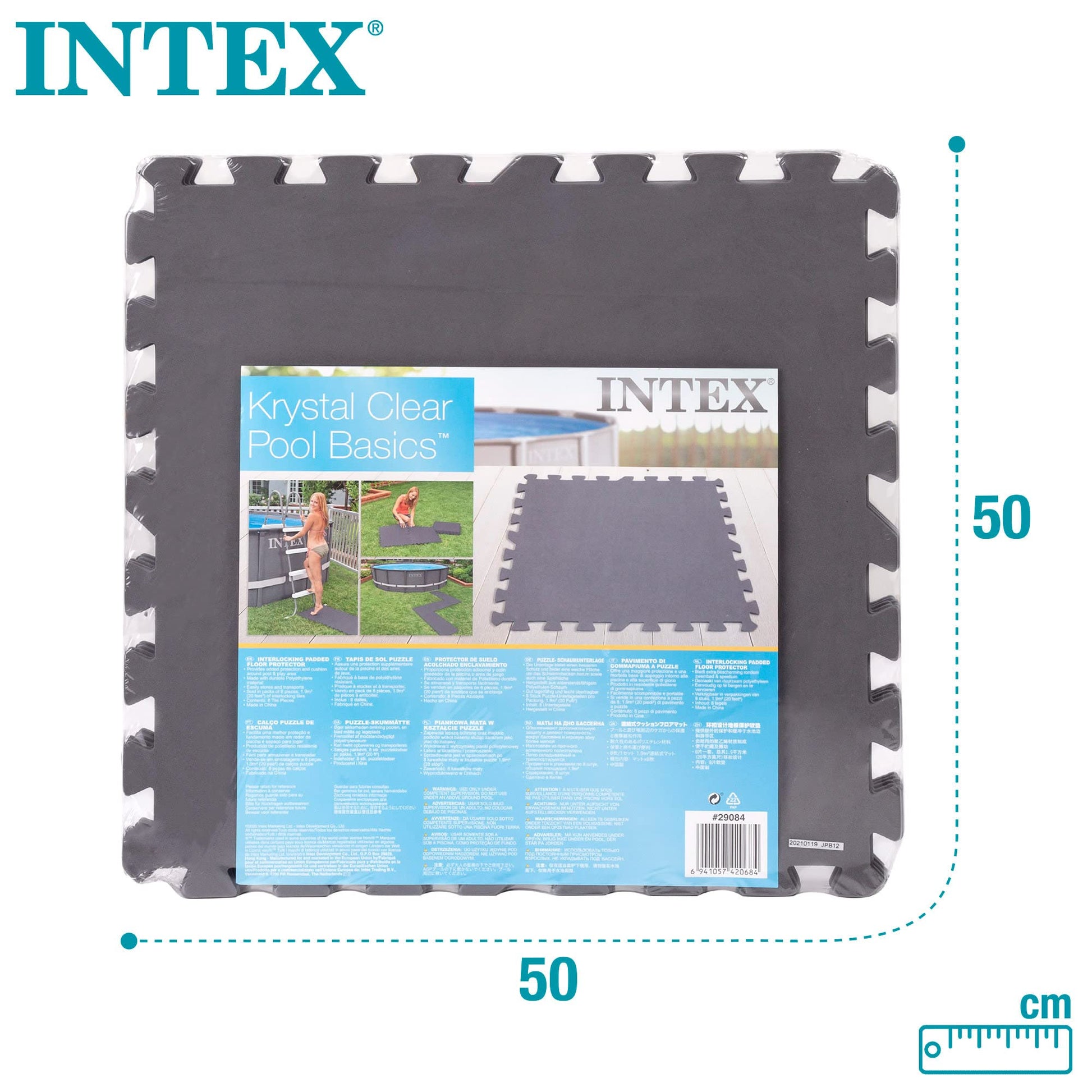 Intex - 29084 - Dalles De Protection Mousse